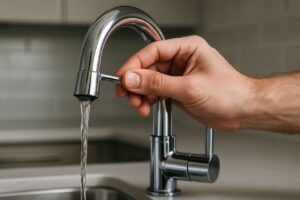 Dieser kleine Handgriff reicht, um einen verstopften Wasserhahn zu lösen und den perfekten Strahl zurückzubringen